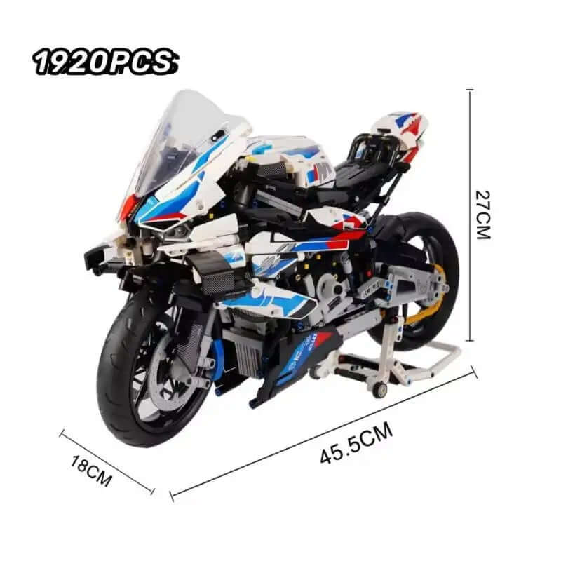 1920Pcs Racing Motorcycle Building Blocks – Complete Motorcycle Parts