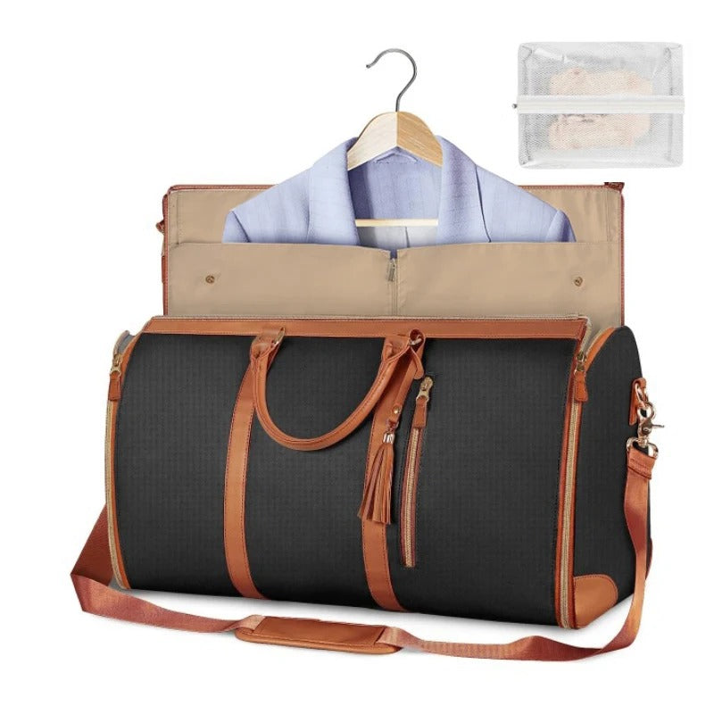Travel Duffel Bag - Foldable Women’s PU Travel Duffel Bag
