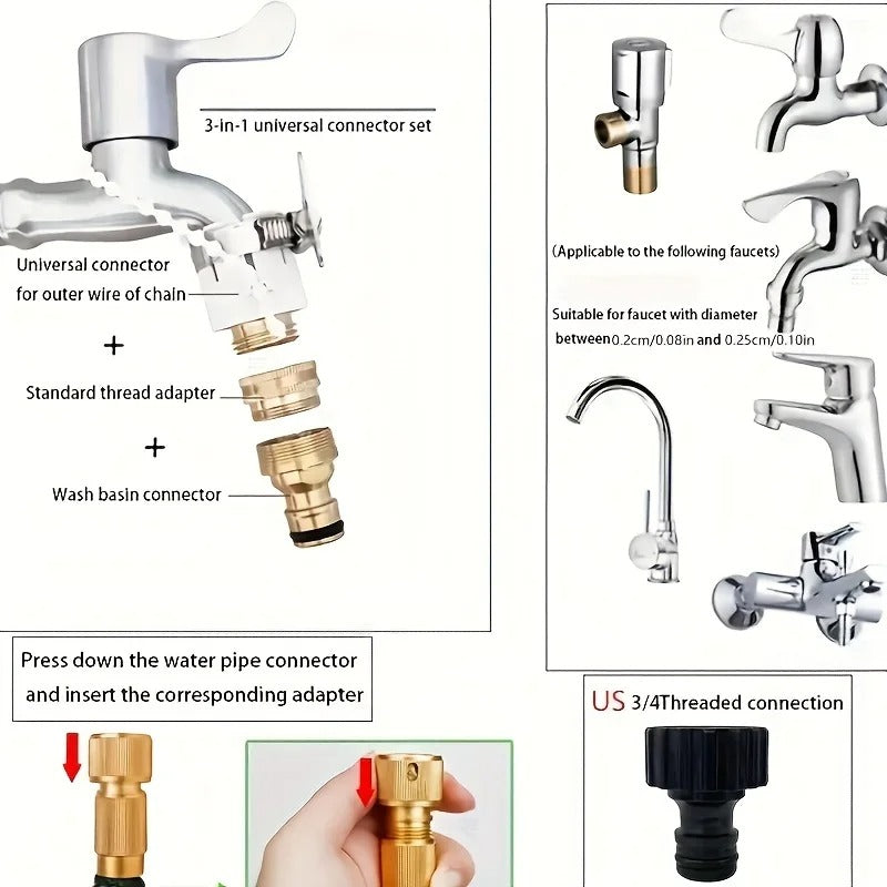 Expandable Garden Hose – High-Pressure Magic Hose with Spray Gun