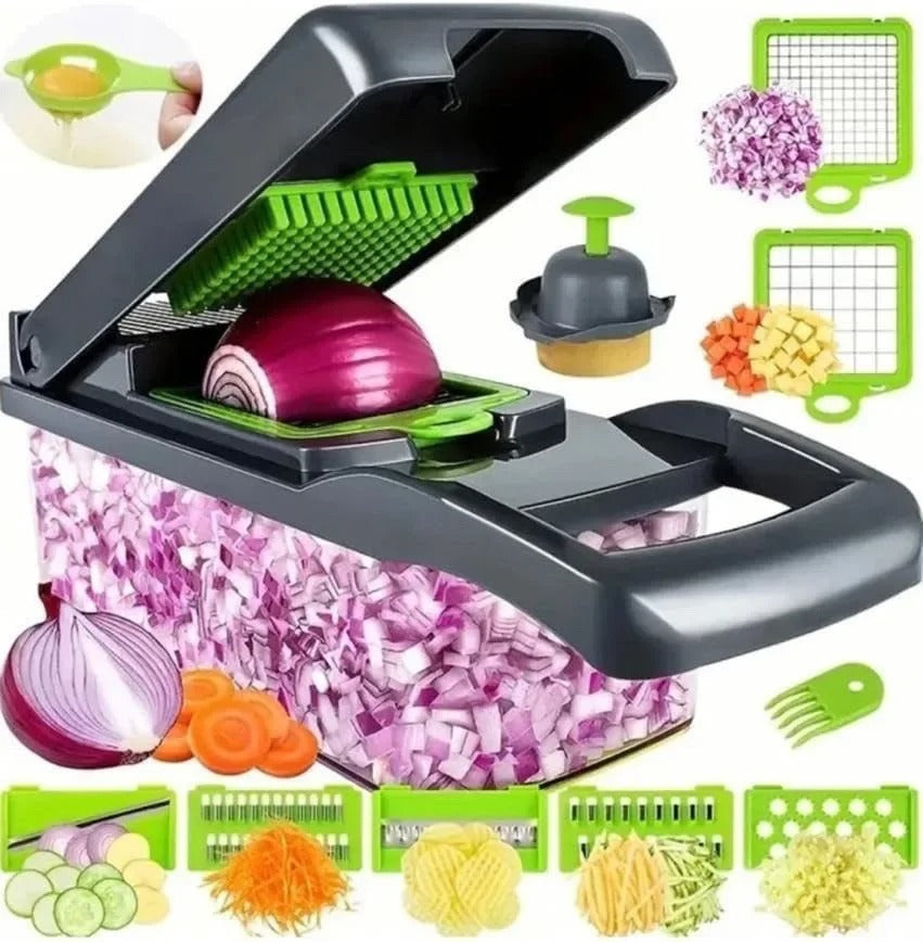 Vegetable Chopper – 16-in-1 Multifunctional Kitchen Tool & Appliance