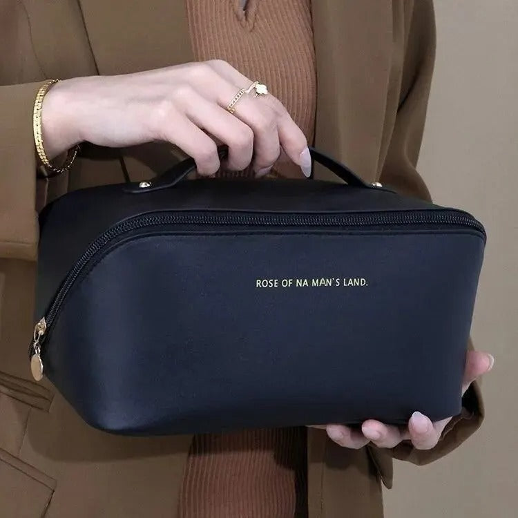 Travel Makeup Bag - Luxury Organizer for Cosmetics and Toiletries