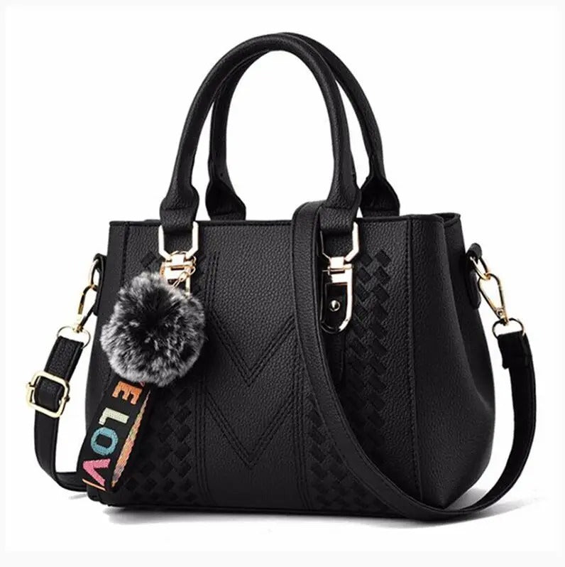 Leather Messenger Bag – Embroidered Leather Handbag for Business Use