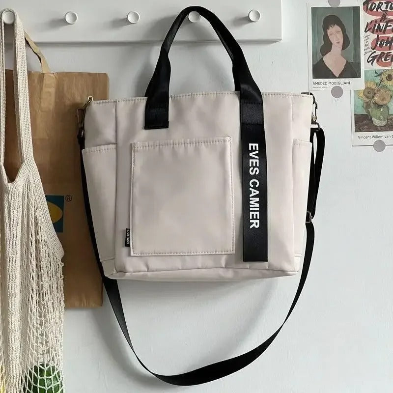 Waterproof Canvas Tote Bag - Durable Nylon Canvas Tote Bag