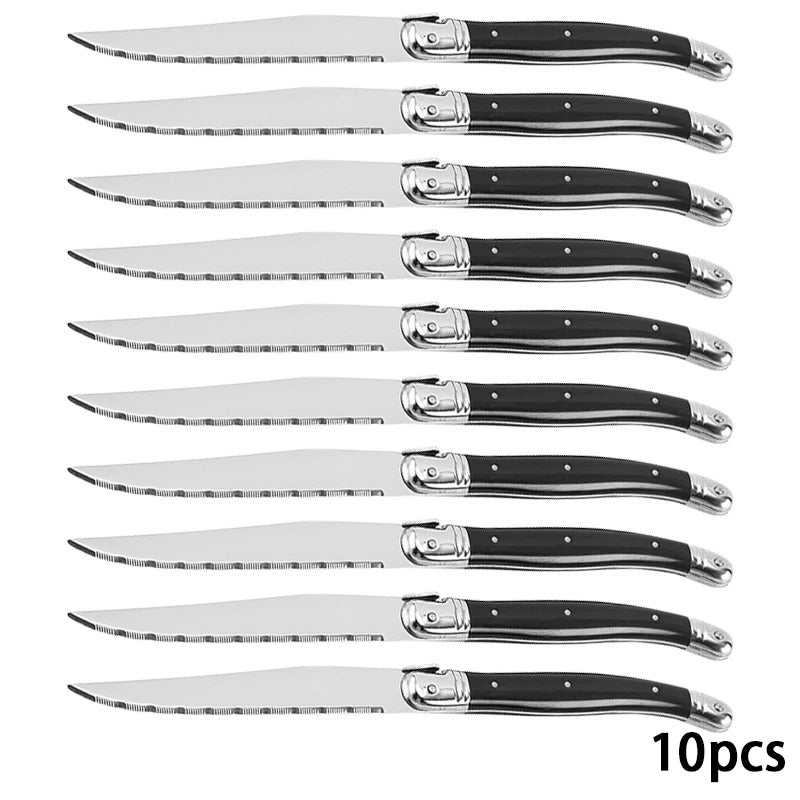 Steak Knife Set – 9'' Serrated Steak Knife Set for Perfect Cuts