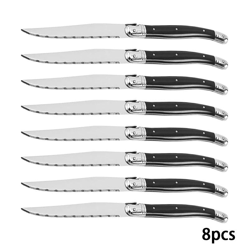 Steak Knife Set – 9'' Serrated Steak Knife Set for Perfect Cuts