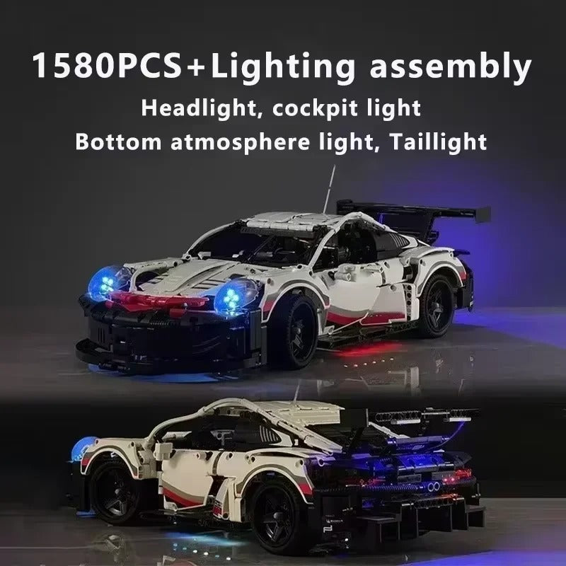 Race Car Building Block Set – 1580pcs 911 RSR Race Car Set