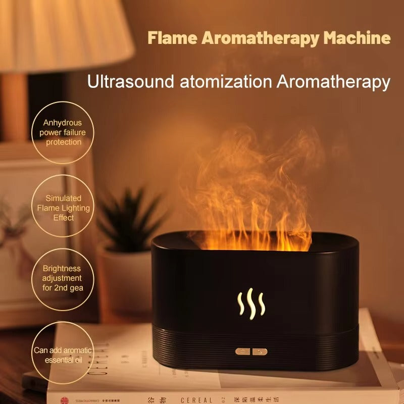 Flame Diffuser Mist Humidifier Aromatherapy Diffuser with Waterless Protection