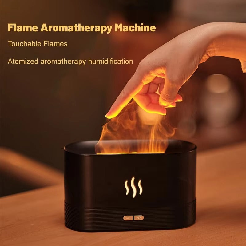 Flame Diffuser Mist Humidifier Aromatherapy Diffuser with Waterless Protection