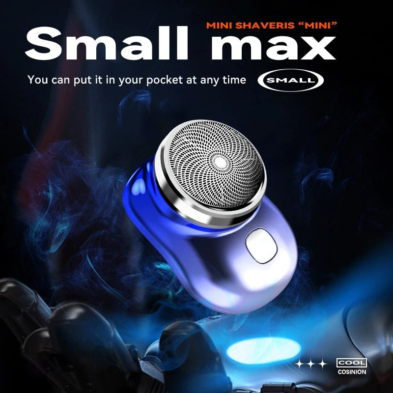 Washable Travel Shaver, compact and portable, designed for quick and easy shaving on the go with a washable head for convenient cleaning.