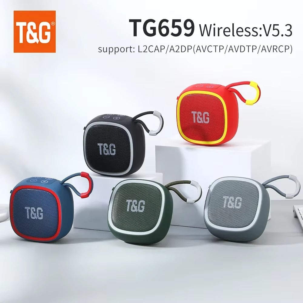 Portable Speakers Bluetooth with Wireless Mic for Music and Parties