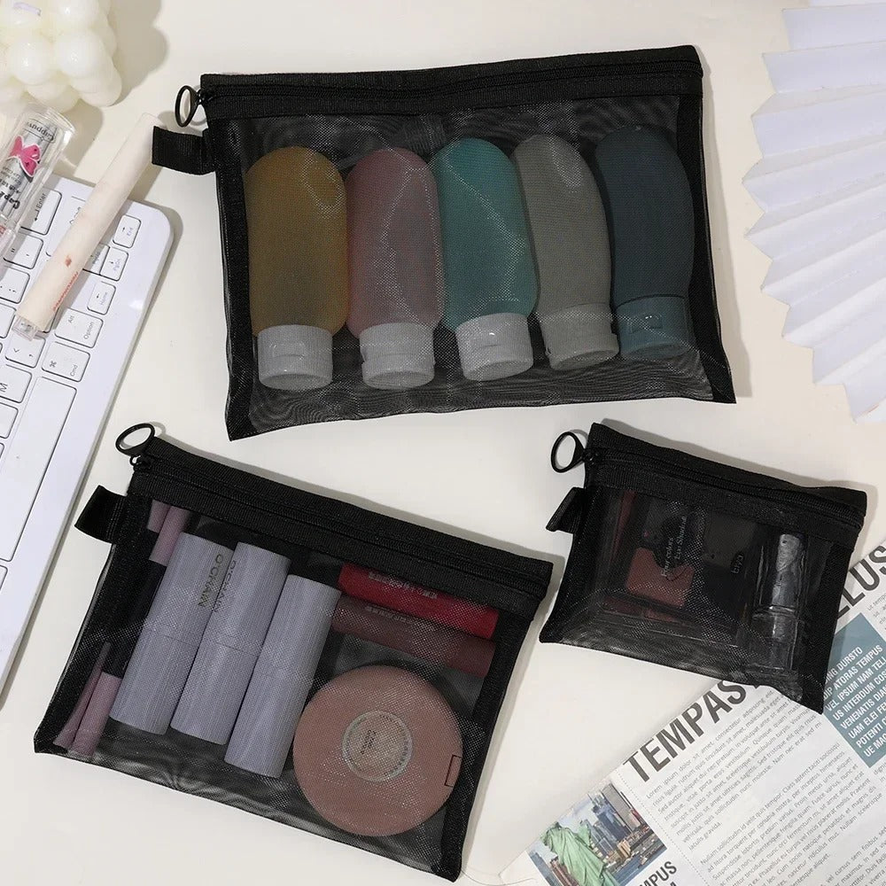 Mesh Makeup Bag Travel Organizer