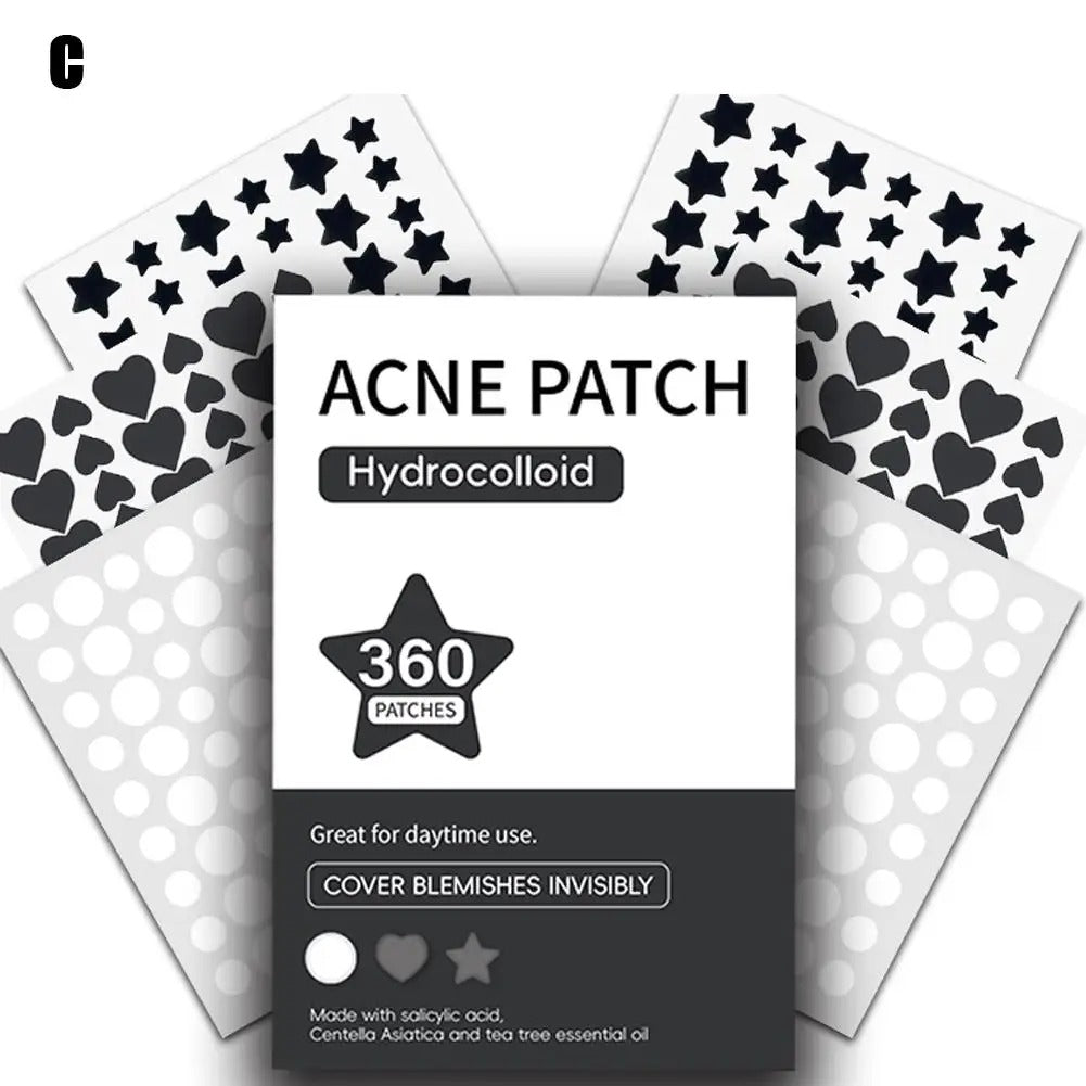 360pcs Invisible Pimple Patches – Anti-Acne Spot Dots