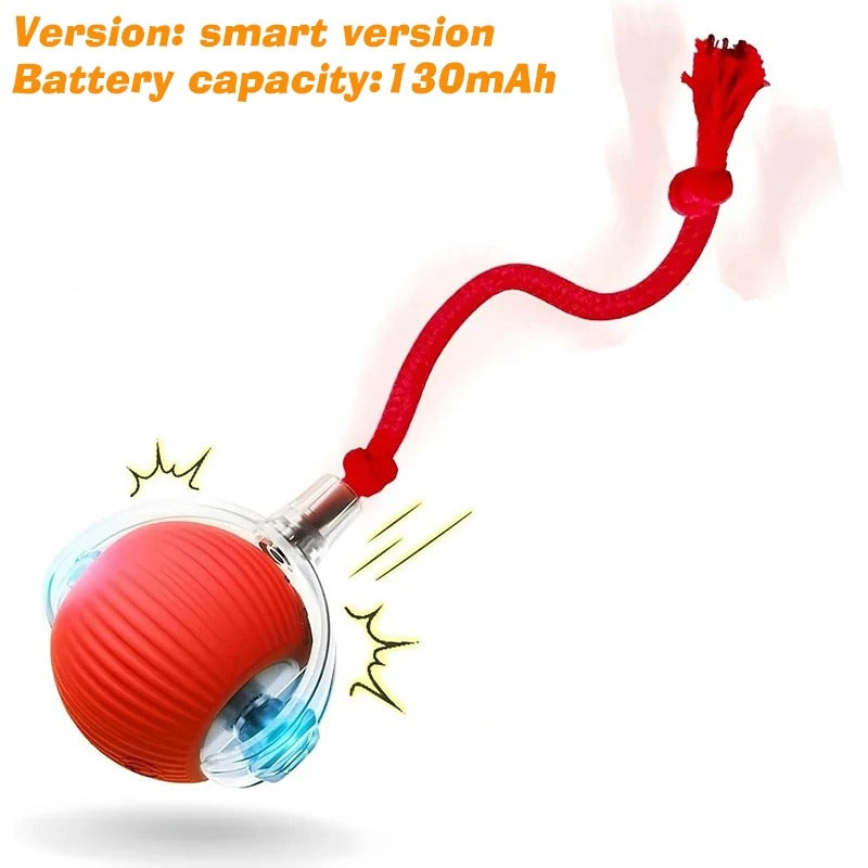 Interactive Rolling Ball Toy – USB Rechargeable Automatic Smart Ball with Obstacle Avoidance for Cat & Dogs