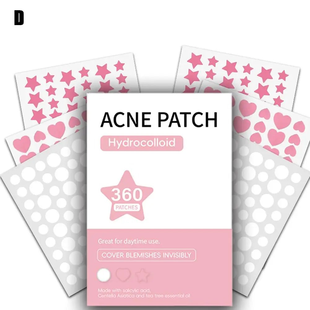 360pcs Invisible Pimple Patches – Anti-Acne Spot Dots