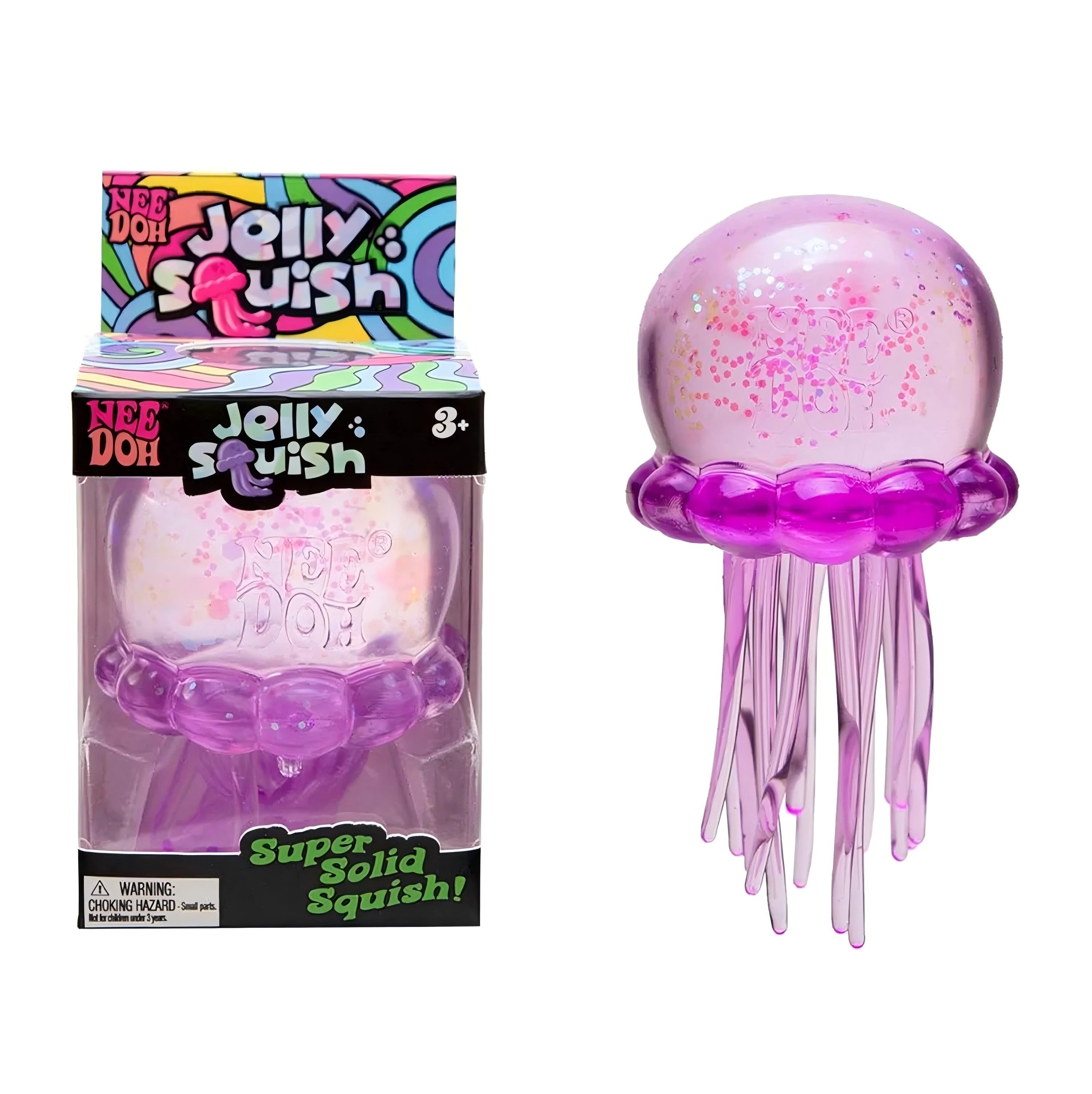 NeeDoh Jellyfish Squishy Stress Toy – Soft Sensory Fidget Toy for Stress Relief, Anxiety Relief & Sensory Play for Kids and Adults