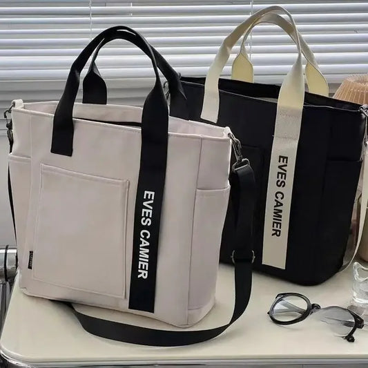 Waterproof Nylon Canvas Tote Bag
