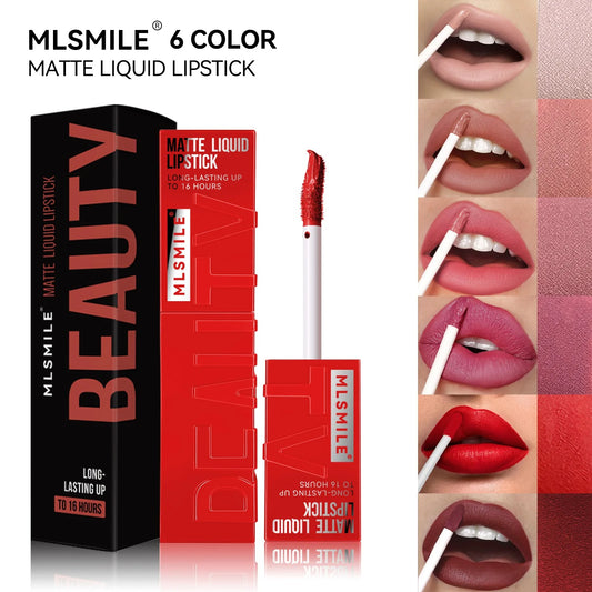 6-Color Matte Liquid Lipstick Set