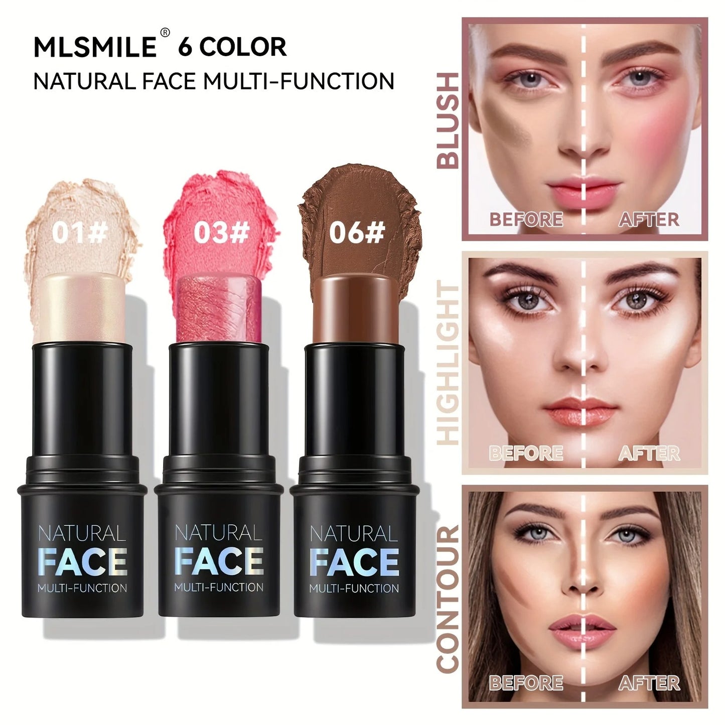 Cream Contour Stick with Highlighter
