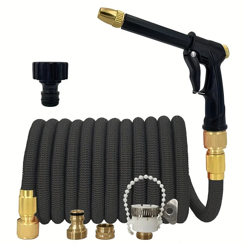 Expandable Garden Hose – High-Pressure Hose with Spray Gun