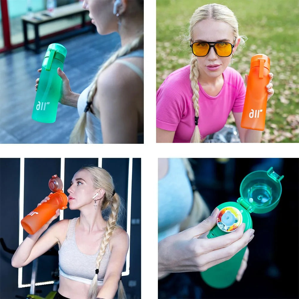 800ml Scented Air Water Bottle with Straw