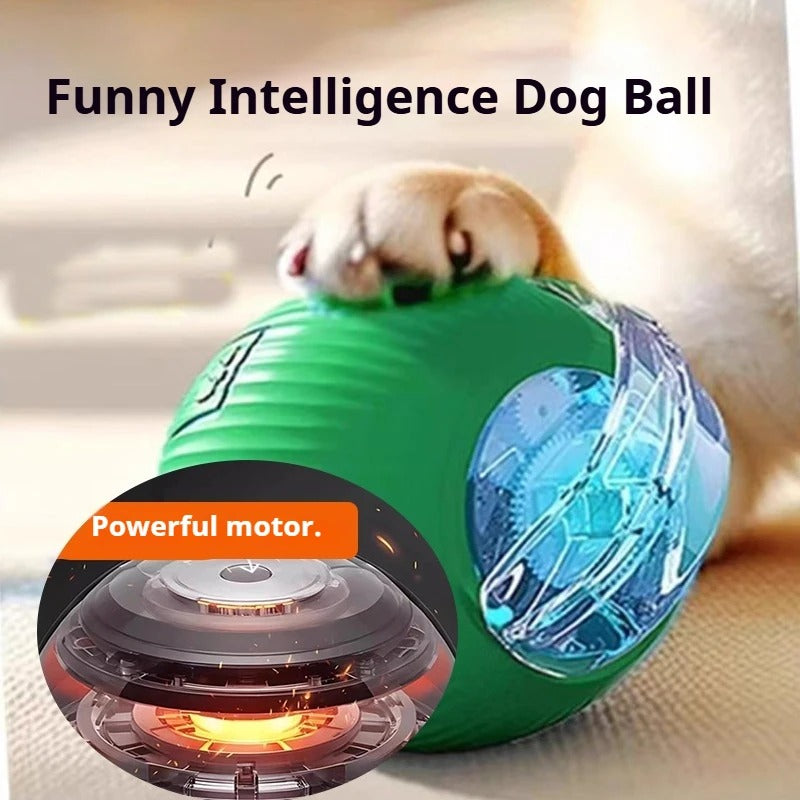Interactive Rolling Ball Toy – USB Rechargeable Automatic Smart Ball with Obstacle Avoidance for Cat & Dogs