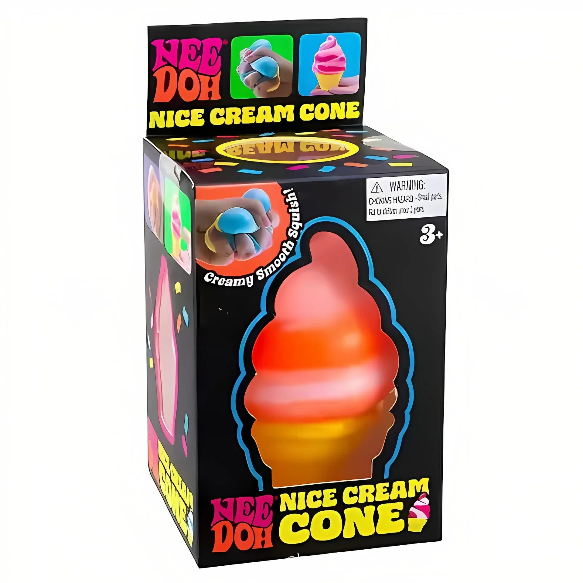 NeeDoh Peace O' Cake Squishy Toy – Rainbow Cake Sensory Fidget Toy for Stress Relief, Anxiety Relief & Sensory Play for Kids and Adults