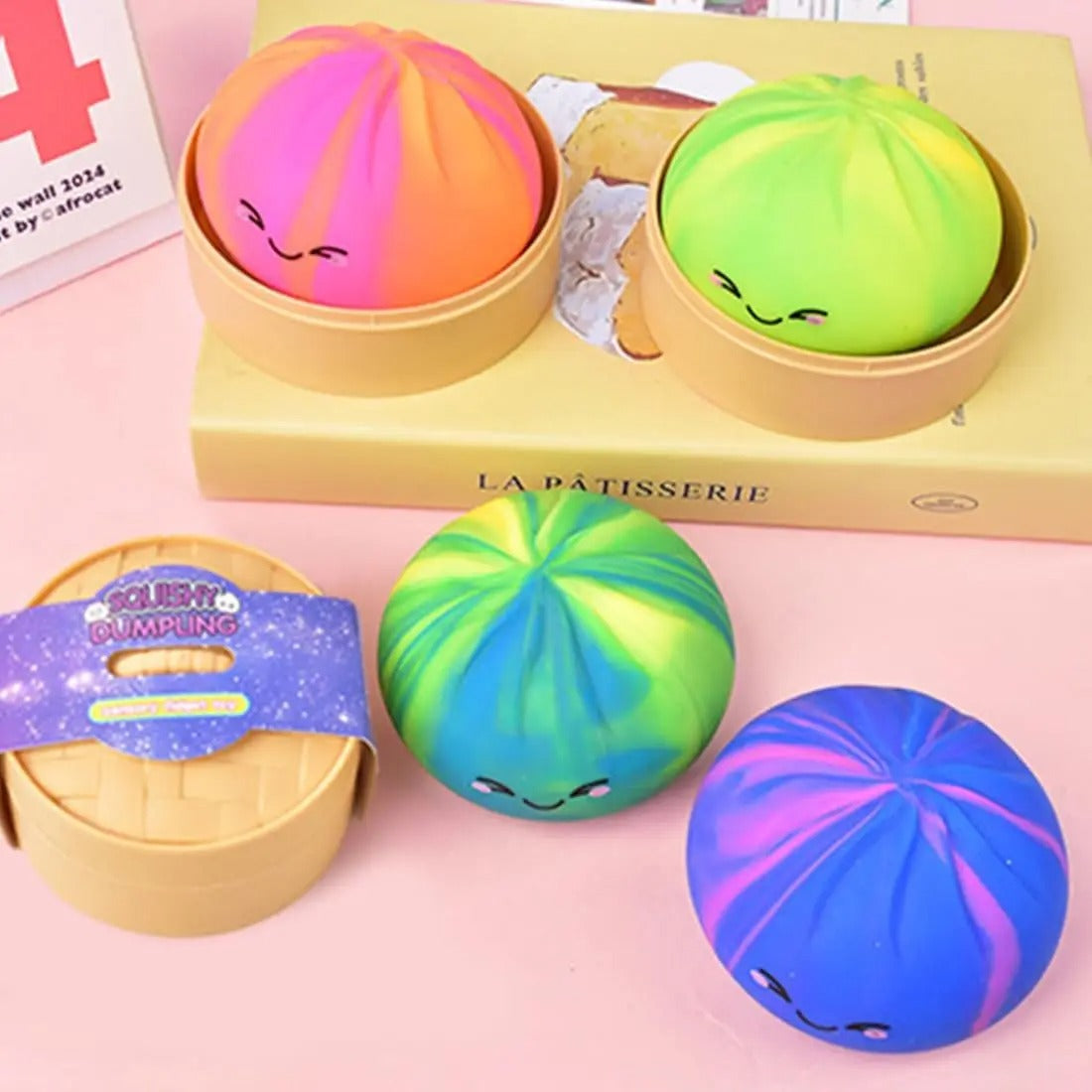 Squishy Dumpling Mystery Box Slow Rising Stress Relief Fidget Toy Random Color