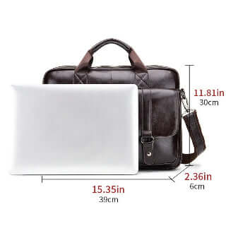 Genuine Leather Men’s Briefcase – Stylish Leather Work Bag for Professionals