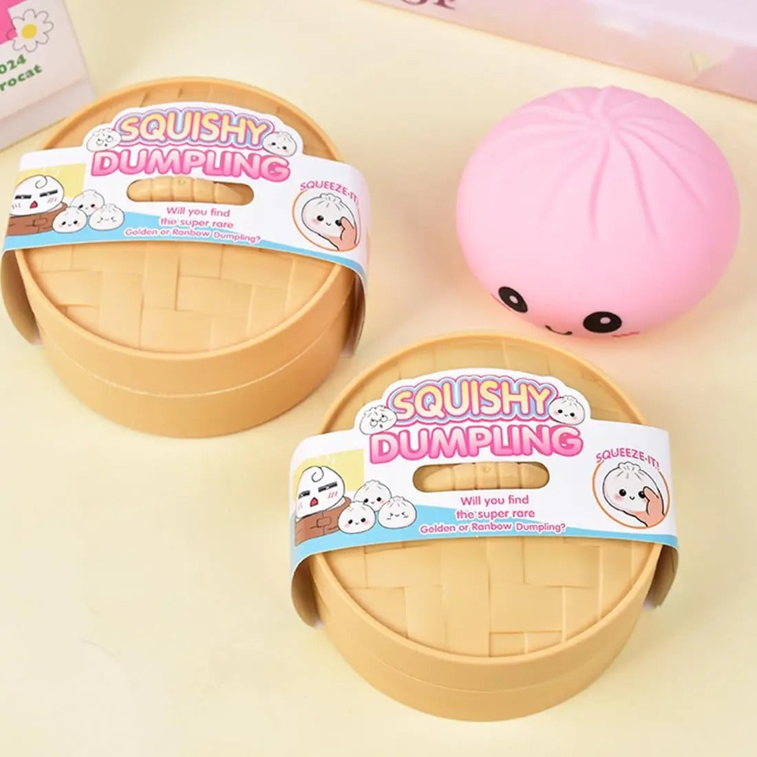 Squishy Dumpling Mystery Box Slow Rising Stress Relief Fidget Toy Random Color