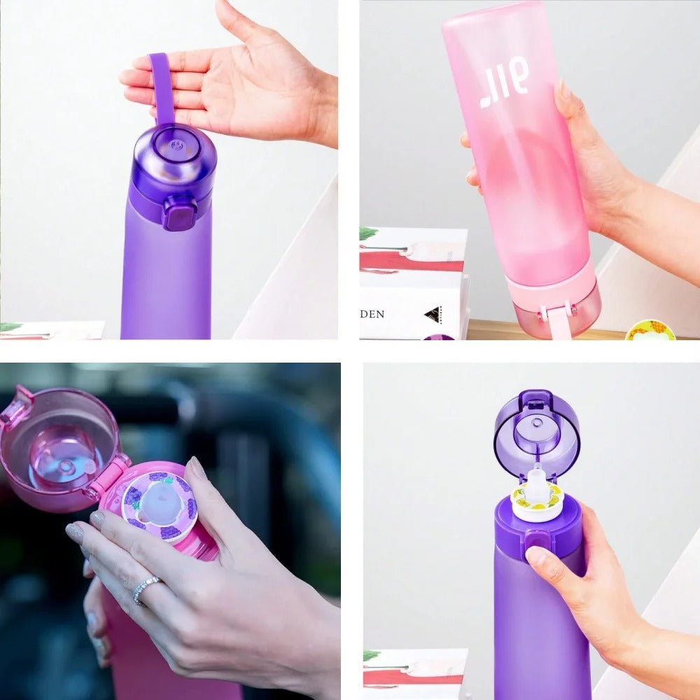 800ml Scented Air Water Bottle with Straw
