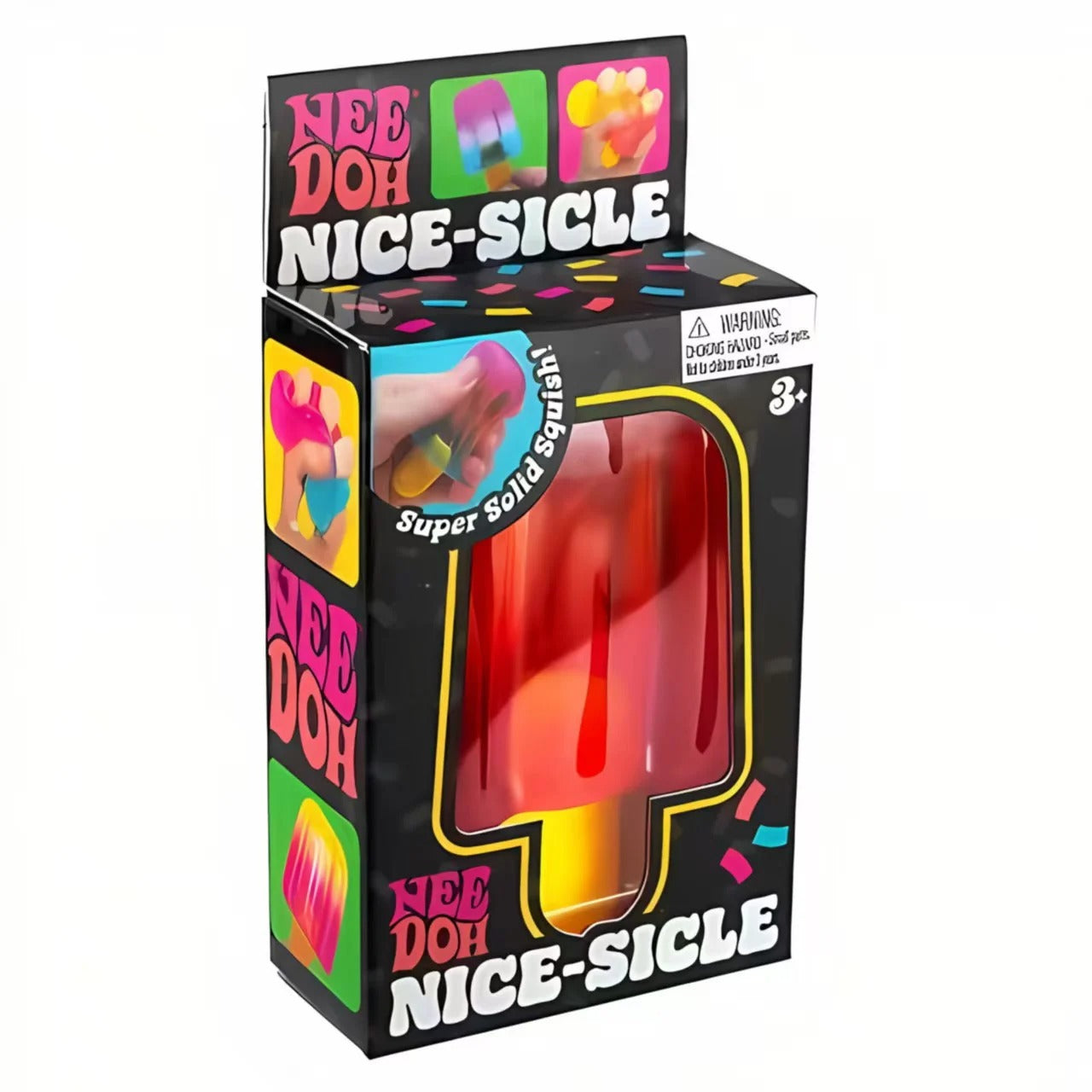 NeeDoh Peace O' Cake Squishy Toy – Rainbow Cake Sensory Fidget Toy for Stress Relief, Anxiety Relief & Sensory Play for Kids and Adults