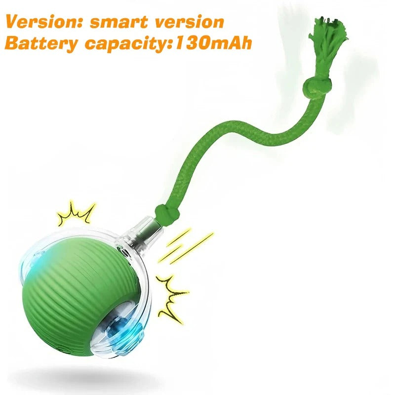 Interactive Rolling Ball Toy – USB Rechargeable Automatic Smart Ball with Obstacle Avoidance for Cat & Dogs