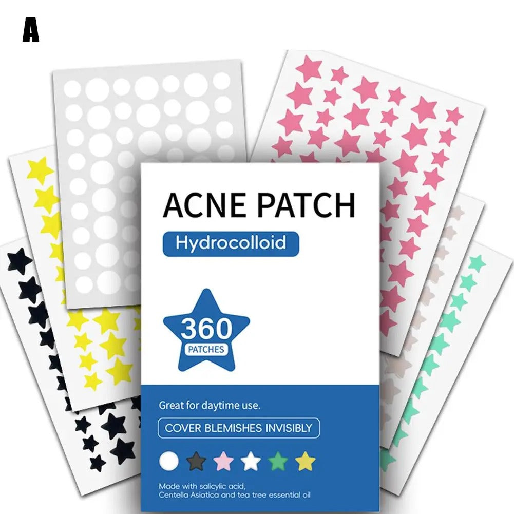 360pcs Invisible Pimple Patches – Anti-Acne Spot Dots