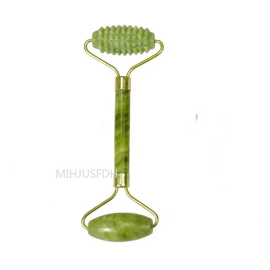 Natural Jade Roller & Gua Sha Set – Double-End Face Massager
