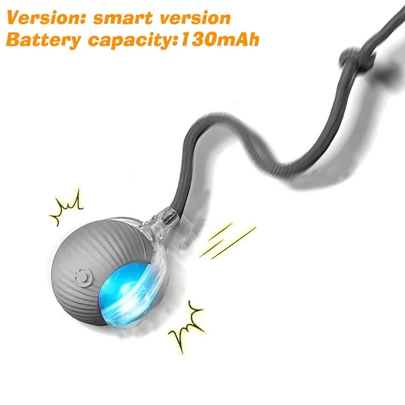 Interactive Rolling Ball Toy – USB Rechargeable Automatic Smart Ball with Obstacle Avoidance for Cat & Dogs